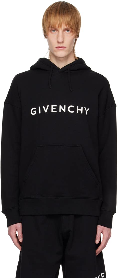 givenchy hoodie black red|reversible Givenchy black hoodie.